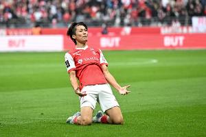 中村敬斗本赛季法甲打进11球，刷新日本球员法甲单赛季进球纪录